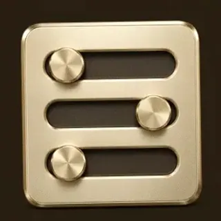 Three-knob control panel — Royal Reels