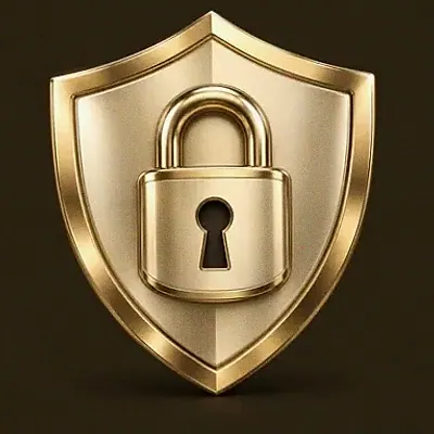 Shield with padlock — Royal Reels