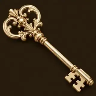 Ornate antique key — Royal Reels